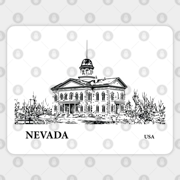 Nevada State USA Sticker by Lakeric